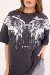 Neovision Nocturne Heavyweight Relaxed Tee Washed Black