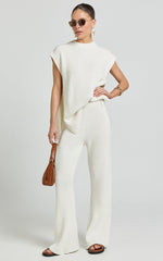 Sndys The Label - Oak Vest Top in Vintage White