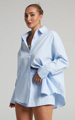 Terah Shirt - Button Up Shirt in Icy Blue