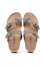 Toe Ring Criss Cross Buckles Thong Sandals
