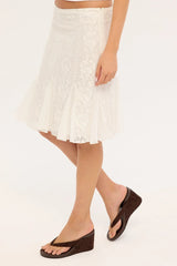 Motel Saiwa Skirt White
