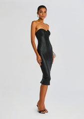 Charlize Coated Knit Dress