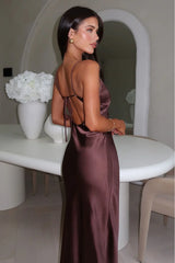 | Satin Maxi Dress