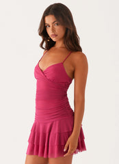 Emily Mini Dress Fuchsia