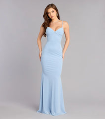 Lana Formal Ruched Glitter Mermaid Dress