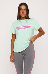 High Maintenance Vibes Tee Mint