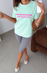 High Maintenance Vibes Tee Mint