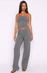 Happy It Happened Pants Grey/White Stripe
